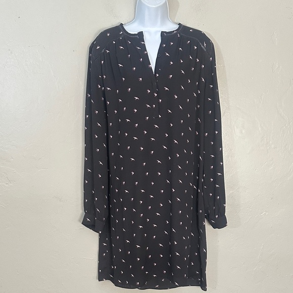 Banana Republic Dresses & Skirts - Banana Republic Black Midi Dress with Pink Accents